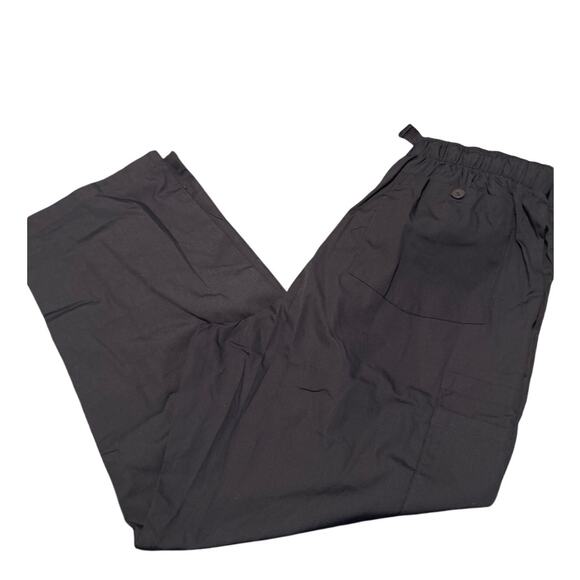NWT Cherokee Workwear Dark Blue Men's Scrub Pants Drawstring Size Large/Short - Picture 2 of 7